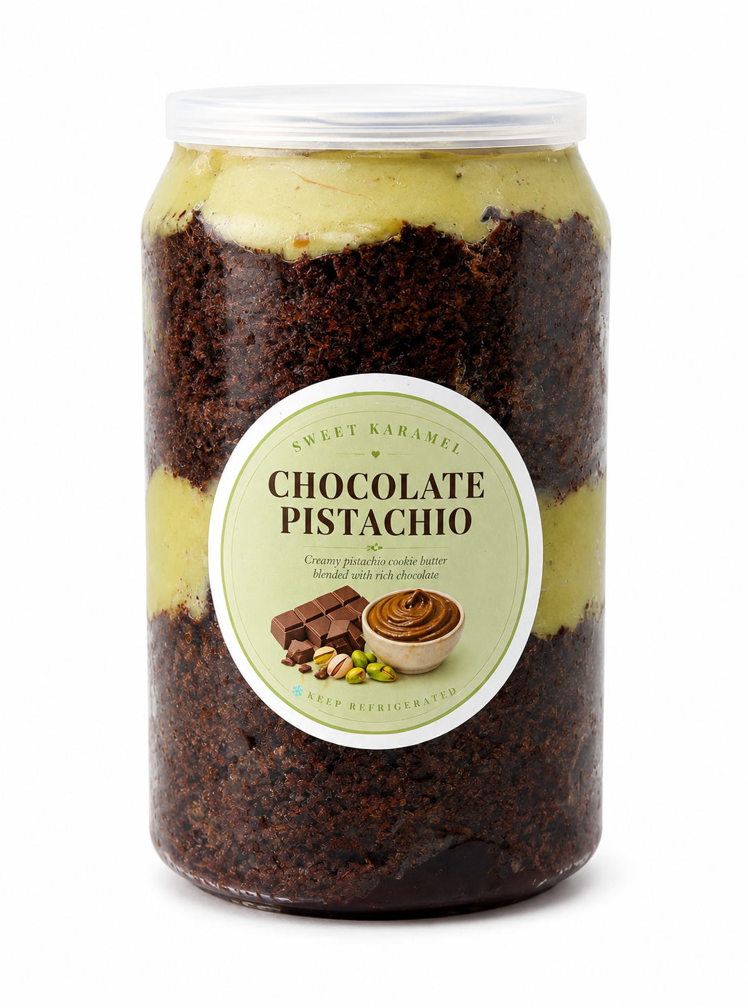 Chocolate Pistachio Cake Can
