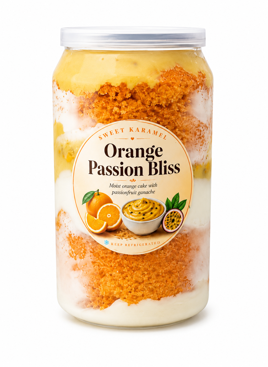 Orange Passion Bliss Cake Can
